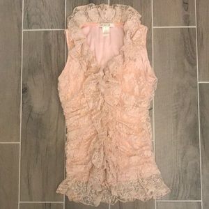 Arden B Ruffled Sleeveless Top